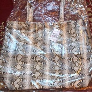 Ladies Tote bag snake skin style